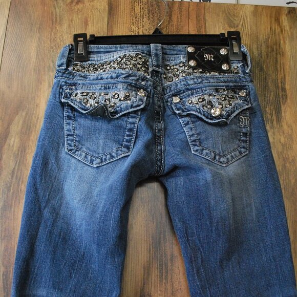 Miss Me Signature Rise Boot Cut Jeans Size 25 x 24 - Picture 1 of 6